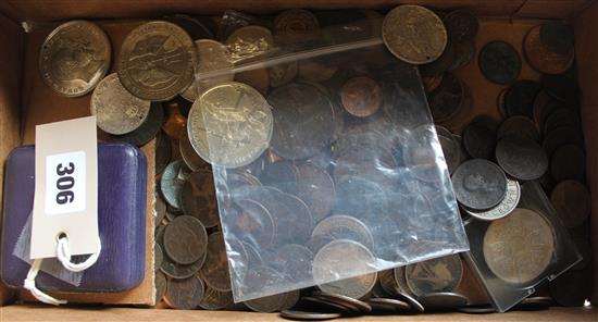 Collection various GB medals, coins & tokens, inc Spink German Fleet 1916 & Transvaal Commemorative 1899-1900 (some foreign)